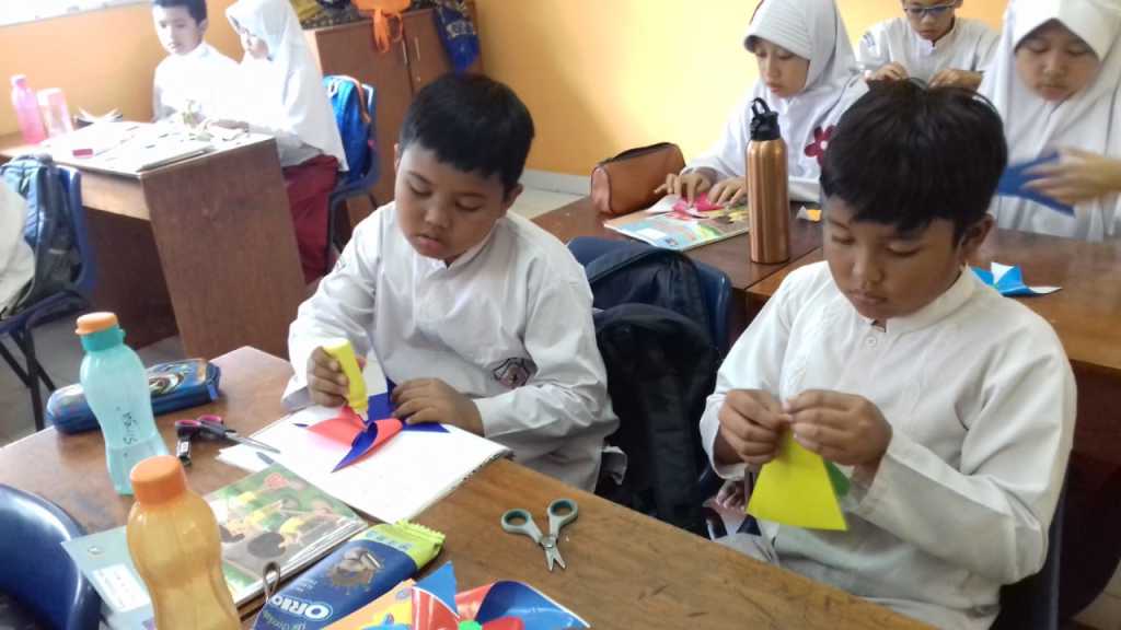 Dokumentasi Rangkaian Kegiatan Pembelajaran Pembuatan Handy Craft SD Islam Anugerah Insani