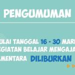 Pengumuman Pembelajaran Jarak Jauh